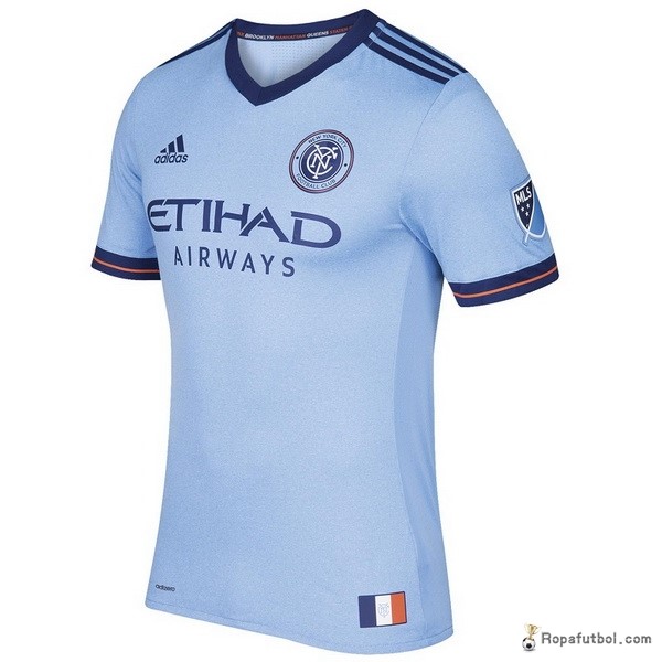 Camiseta New York City Replica Primera Ropa 2017/18 Azul